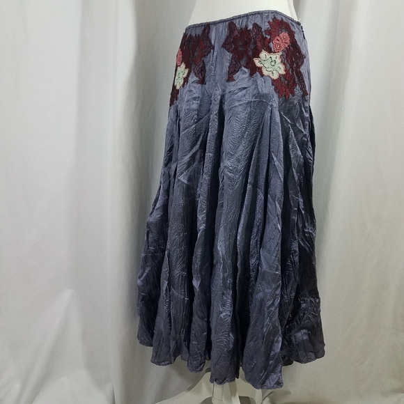 Free People Applique Flounce Skirt 4 - Picture 13 of 16